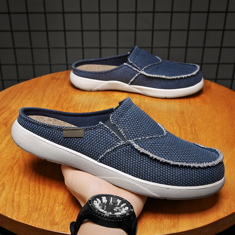 Espadrille Slip On - Canvas Slip on Half Shoes for