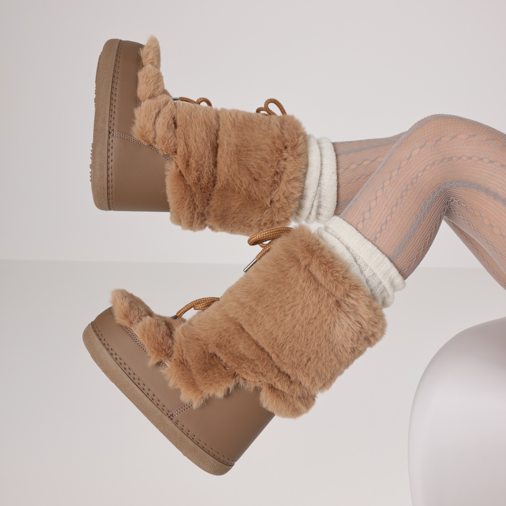 Furry Boots For Women Round To - огляд і ціна Espadrille Slip On