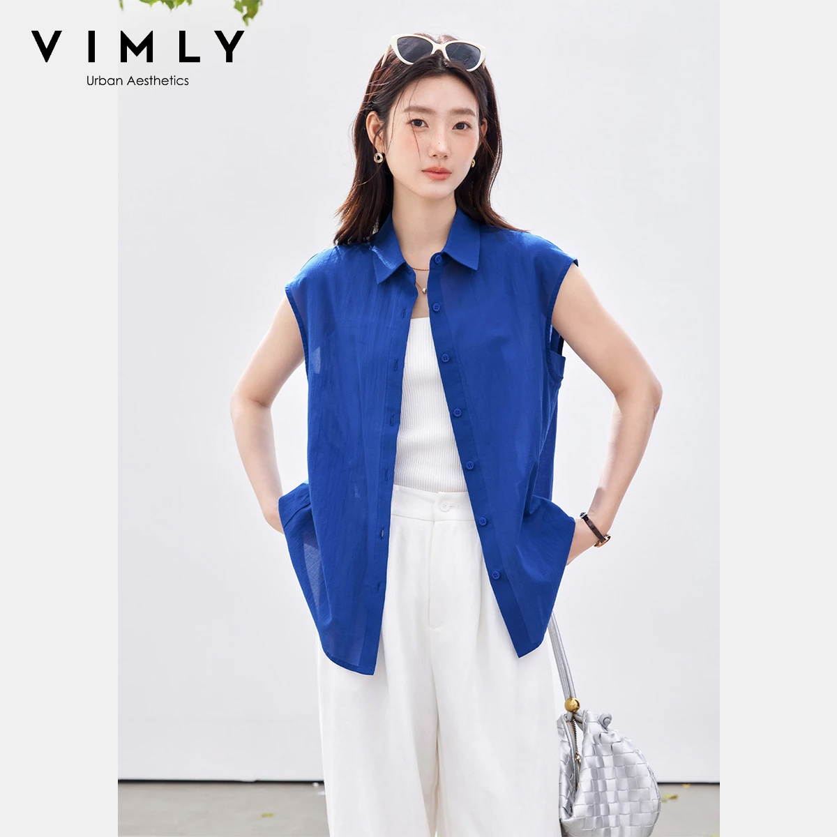 VIMLY Minimalist Office Sleeve - огляд і ціна Shirt Camp Collar