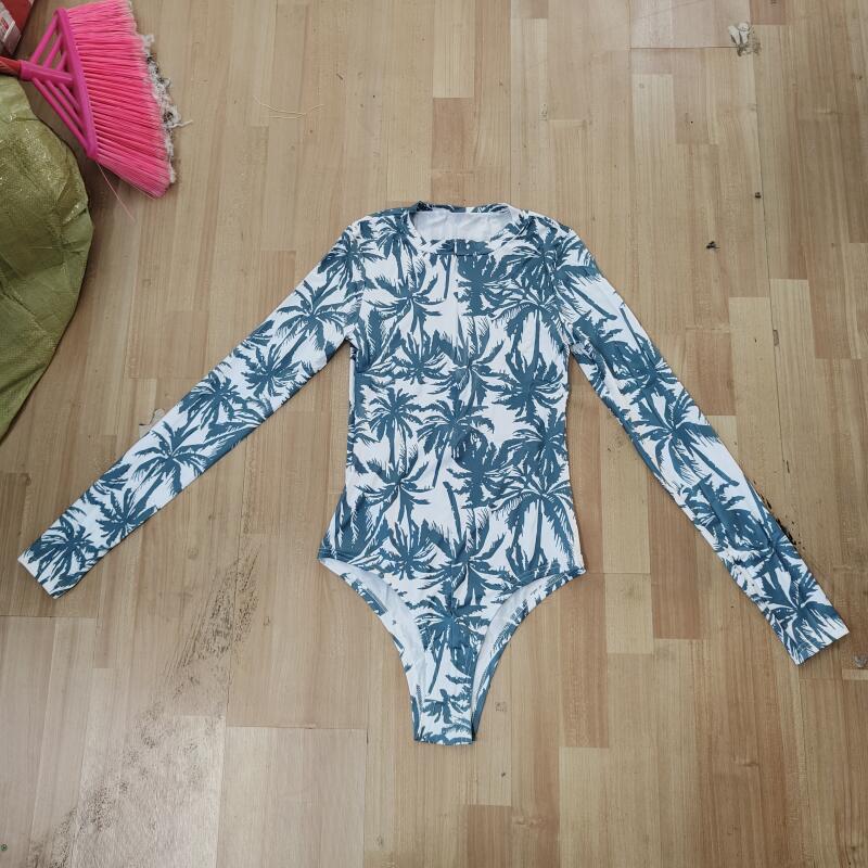 Tropical Palm Print Bodysuits  - огляд і ціна Swim Trunk Quick Dry