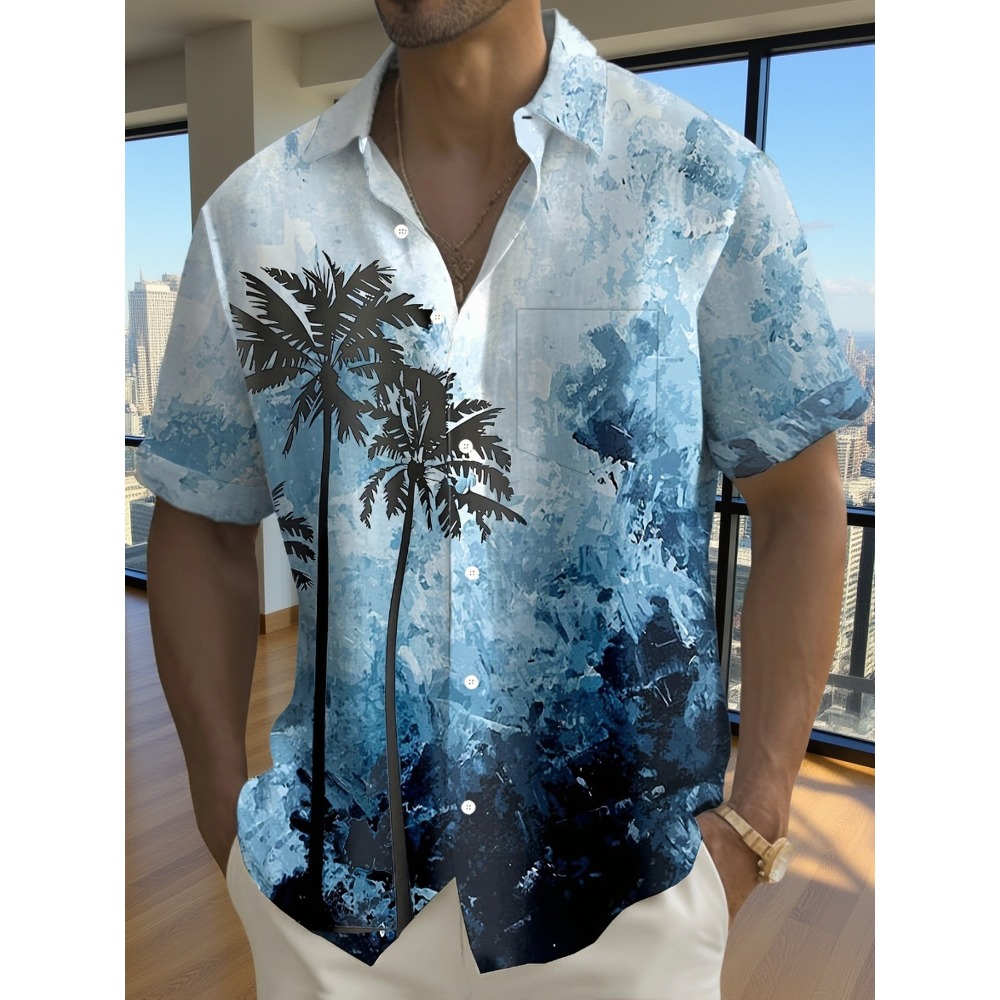 Minimal Ink Texture Lapel Reso - огляд і ціна Resort Shirt Floral