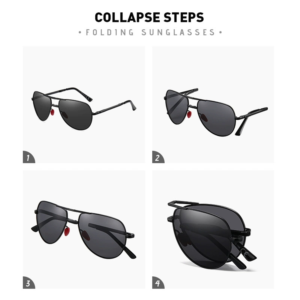 VIVIBEE Metal Pilot Black Fold - огляд і ціна Sunglasses Aviator Polarized