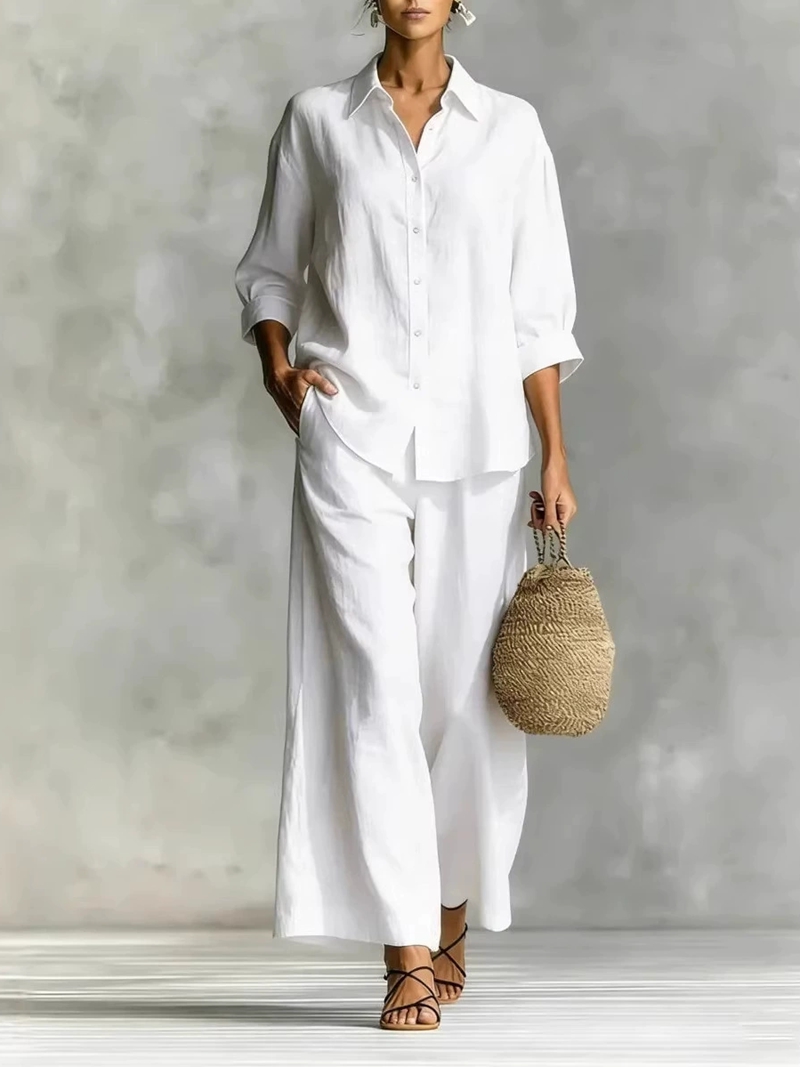 Women's New 7-Sleeve Shirt & W - огляд і ціна Linen Shirt Breathable