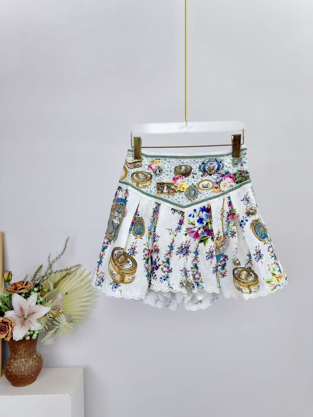2026 Women Flower Print Set Cr - огляд і ціна Linen Shirt Breathable